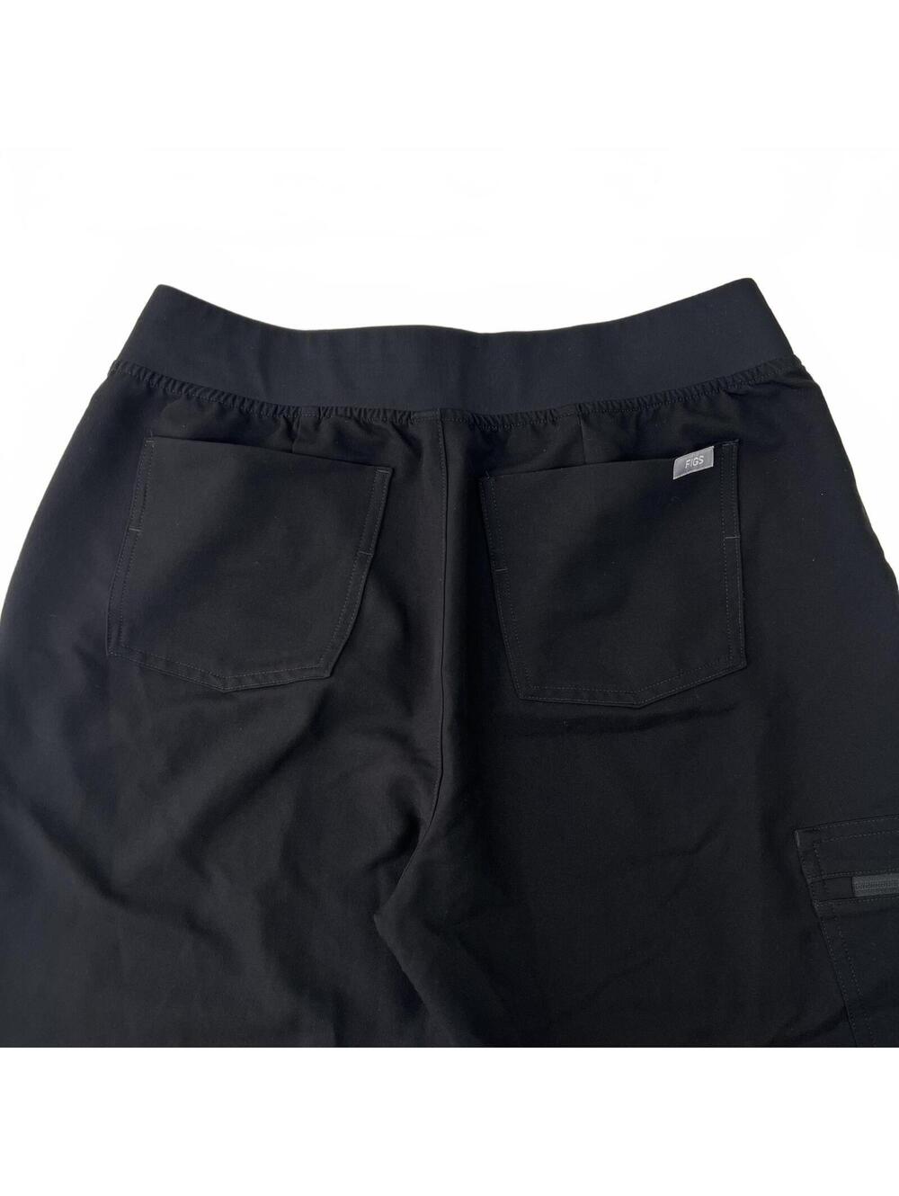 FIGS Zamora Jogger Scrub Pants Women's M/P Medium Petite Black Gray Drawstring - Picture 5 of 8